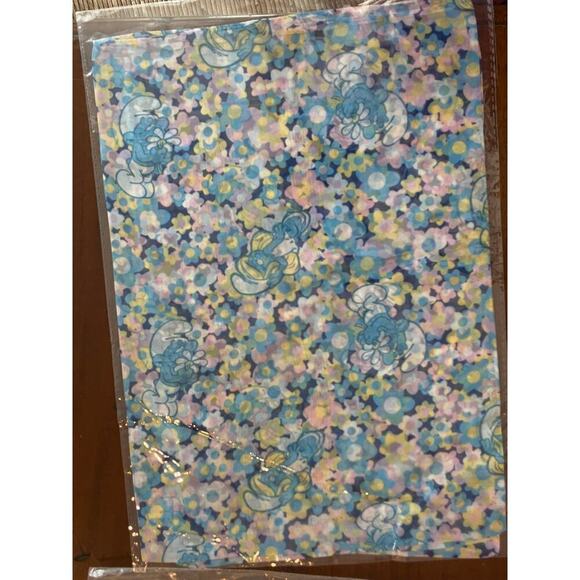 Unique Vintage X Smurfs Floral Print Scarf Rockabilly Accessory Hair Scarft NWT - Picture 4 of 4